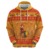 Funny Christmas F Caw F Chicken Hoodie Merry Craw Mas - Wonder Print Shop