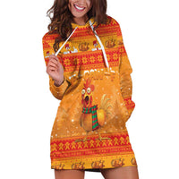 Funny Christmas F Caw F Chicken Hoodie Dress Merry Craw Mas - Wonder Print Shop