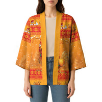 Funny Christmas F Caw F Chicken Kimono Merry Craw Mas - Wonder Print Shop