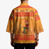 Funny Christmas F Caw F Chicken Kimono Merry Craw Mas - Wonder Print Shop