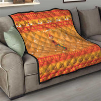 Funny Christmas F Caw F Chicken Quilt Merry Craw Mas - Wonder Print Shop