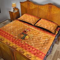 Funny Christmas F Caw F Chicken Quilt Bed Set Merry Craw Mas - Wonder Print Shop