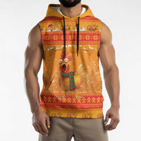 Funny Christmas F Caw F Chicken Sleeveless Hoodie Merry Craw Mas - Wonder Print Shop