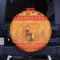 Funny Christmas F Caw F Chicken Spare Tire Cover Merry Craw Mas - Wonder Print Shop
