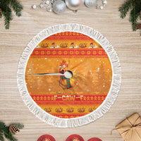 Funny Christmas F Caw F Chicken Tree Skirt Merry Craw Mas - Wonder Print Shop