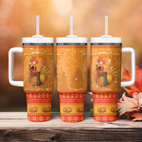 Funny Christmas F Caw F Chicken Tumbler With Handle Merry Craw Mas - Wonder Print Shop