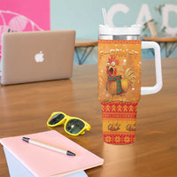 Funny Christmas F Caw F Chicken Tumbler With Handle Merry Craw Mas - Wonder Print Shop