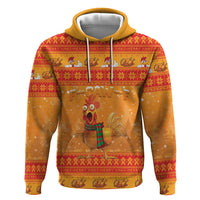 Funny Christmas F Caw F Chicken Zip Hoodie Merry Craw Mas - Wonder Print Shop