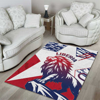 Liberia Lion Area Rug Grunge Style - Wonder Print Shop