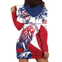 Personalised Liberia Lion Hoodie Dress Grunge Style - Wonder Print Shop