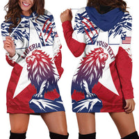 Personalised Liberia Lion Hoodie Dress Grunge Style - Wonder Print Shop