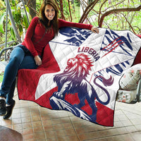Liberia Lion Quilt Grunge Style - Wonder Print Shop