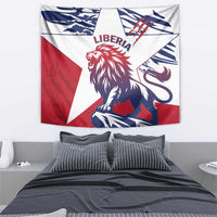 Liberia Lion Tapestry Grunge Style - Wonder Print Shop