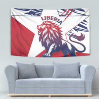Liberia Lion Tapestry Grunge Style - Wonder Print Shop