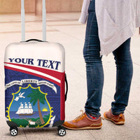 Personalised Liberia Luggage Cover Coat Of Arms - African Pattern - Wonder Print Shop
