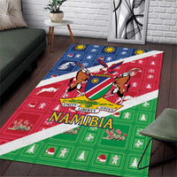 Namibia Christmas Area Rug Coat Of Arms Frohe Weihnachten - Wonder Print Shop