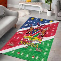 Namibia Christmas Area Rug Coat Of Arms Frohe Weihnachten - Wonder Print Shop