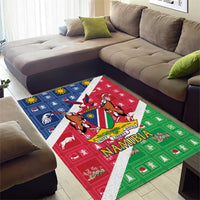 Namibia Christmas Area Rug Coat Of Arms Frohe Weihnachten - Wonder Print Shop