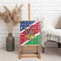 Namibia Christmas Canvas Wall Art Coat Of Arms Frohe Weihnachten - Wonder Print Shop