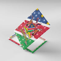 Namibia Christmas Canvas Wall Art Coat Of Arms Frohe Weihnachten - Wonder Print Shop