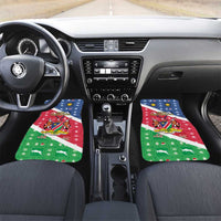Namibia Christmas Car Mats Coat Of Arms Frohe Weihnachten - Wonder Print Shop