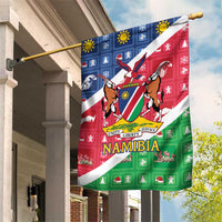 Namibia Christmas Garden Flag Coat Of Arms Frohe Weihnachten - Wonder Print Shop
