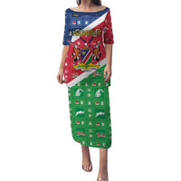 Namibia Christmas Puletasi Coat Of Arms Frohe Weihnachten - Wonder Print Shop