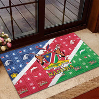 Namibia Christmas Rubber Doormat Coat Of Arms Frohe Weihnachten - Wonder Print Shop