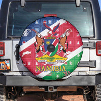 Namibia Christmas Spare Tire Cover Coat Of Arms Frohe Weihnachten - Wonder Print Shop