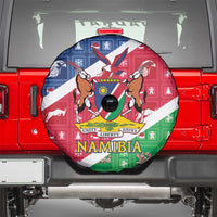 Namibia Christmas Spare Tire Cover Coat Of Arms Frohe Weihnachten - Wonder Print Shop