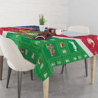 Namibia Christmas Tablecloth Coat Of Arms Frohe Weihnachten - Wonder Print Shop