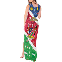 Namibia Christmas Tank Maxi Dress Coat Of Arms Frohe Weihnachten - Wonder Print Shop