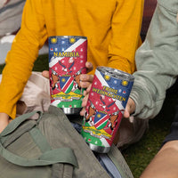 Namibia Christmas Tumbler Cup Coat Of Arms Frohe Weihnachten - Wonder Print Shop