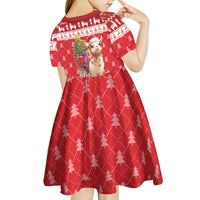 Peru Christmas Kid Short Sleeve Dress Peruvian Alpaca Feliz Navidad - Wonder Print Shop