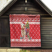 Peru Christmas Quilt Peruvian Alpaca Feliz Navidad - Wonder Print Shop