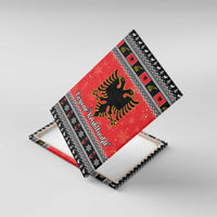 Albania Christmas Canvas Wall Art Albanian Eagle Gezuar Krishtlindja - Wonder Print Shop