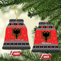 Albania Christmas Ceramic Ornament Albanian Eagle Gezuar Krishtlindja - Wonder Print Shop