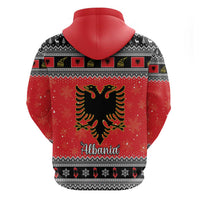 Albania Christmas Hoodie Albanian Eagle Gezuar Krishtlindja - Wonder Print Shop