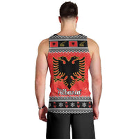 Albania Christmas Men Tank Top Albanian Eagle Gezuar Krishtlindja - Wonder Print Shop