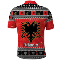 Albania Christmas Polo Shirt Albanian Eagle Gezuar Krishtlindja - Wonder Print Shop