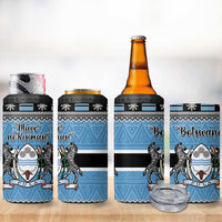 Botswana Christmas 4 in 1 Can Cooler Tumbler Coat Of Arms Muve neKisimusi - Wonder Print Shop