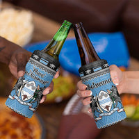 Botswana Christmas 4 in 1 Can Cooler Tumbler Coat Of Arms Muve neKisimusi - Wonder Print Shop