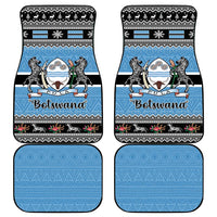 Botswana Christmas Car Mats Coat Of Arms Muve neKisimusi - Wonder Print Shop