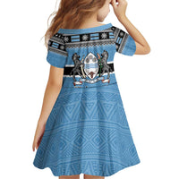 Botswana Christmas Family Matching Puletasi and Hawaiian Shirt Coat Of Arms Muve neKisimusi - Wonder Print Shop