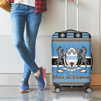 Botswana Christmas Luggage Cover Coat Of Arms Muve neKisimusi - Wonder Print Shop