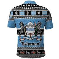 Botswana Christmas Polo Shirt Coat Of Arms Muve neKisimusi - Wonder Print Shop