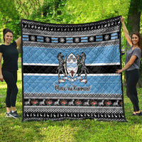 Botswana Christmas Quilt Coat Of Arms Muve neKisimusi - Wonder Print Shop