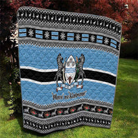 Botswana Christmas Quilt Coat Of Arms Muve neKisimusi - Wonder Print Shop