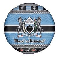 Botswana Christmas Spare Tire Cover Coat Of Arms Muve neKisimusi - Wonder Print Shop