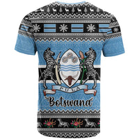 Botswana Christmas T Shirt Coat Of Arms Muve neKisimusi - Wonder Print Shop